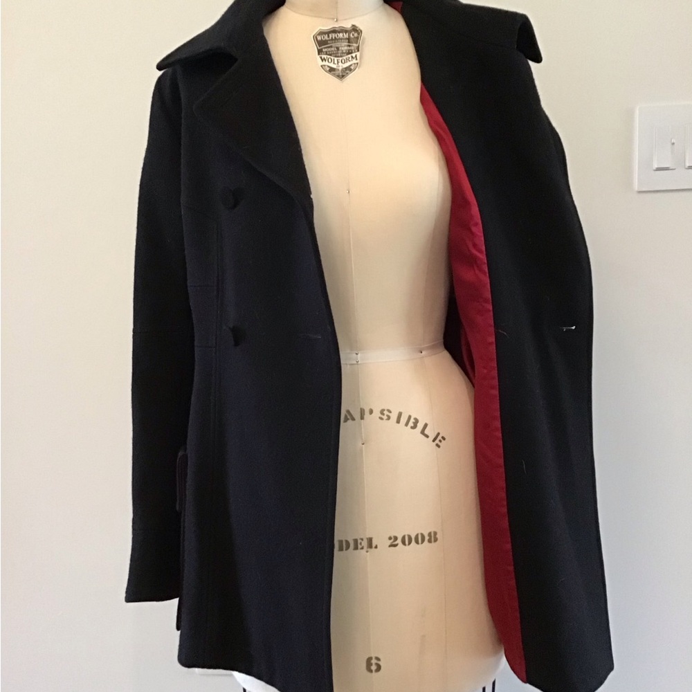 MARTIN GRANT Classic Black Peacoat - Picture 3 of 5